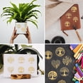thumbnail image 4 of 1 set Nickel Decoration Stickers Metal Resin Filler Epoxy Resin UV Resin Craft Filling Material Tree of Life Pattern 40x40mm 9 style 1pc/style 9pcs/set, 4 of 8