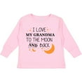 thumbnail image 3 of Inktastic I Love My Grandma to the Moon and Back Boys or Girls Long Sleeve Toddler T-Shirt, 3 of 5