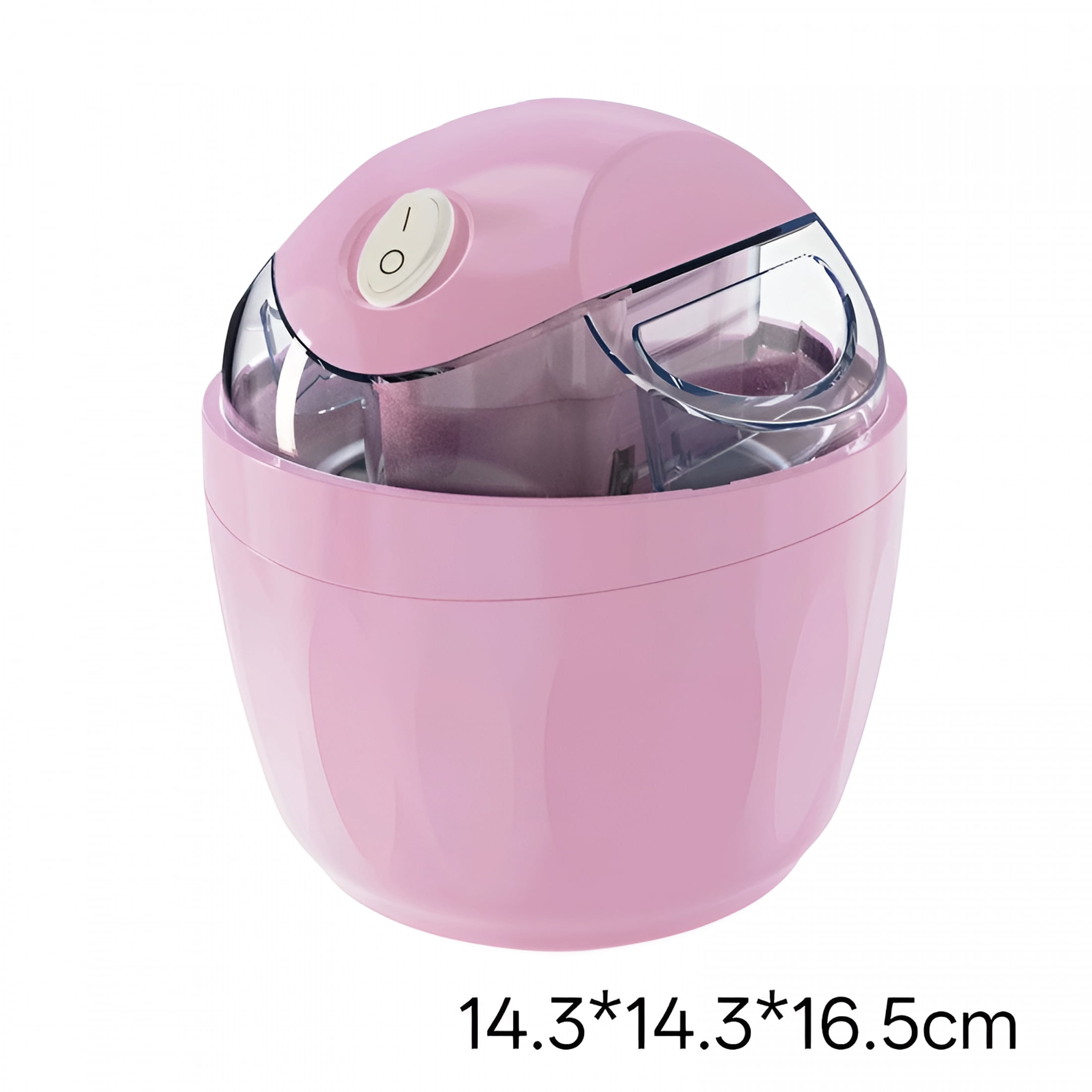 HIBIBUD Mini Automatic Ice Cream Maker,Small Diy Ice Cream Machine for Home Use,Compact 6 Inch Ice Cream Maker Makes Frozen Yogurt,Sorbet,Easy One Touch Operation,Kitchen Appliance