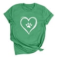 thumbnail image 6 of GaThRRgYP Blouses for Women Dressy,Fashion Women's Short Sleeve Casual Leopard Printed Loose T-shirt Tops Green M, 6 of 7