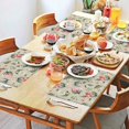 thumbnail image 2 of Pioneer Flower Floral Print Pattern Summer Placemats Table Placemats Set Of 4-Linen Kitchen Washable Placemats Table Mats 12x18 Inch Non-Slip Heat Resistant, 2 of 5