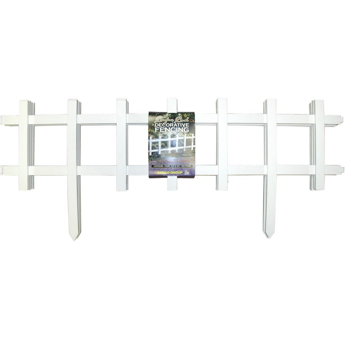 Emsco Group 2120HD 50' Cape Cod Style Decorative Fencing, White