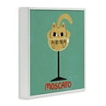 thumbnail image 3 of Stupell Industries Moscato Feline Wine Animals Painting White Framed Art Print Wall Art, 17 x 17, 3 of 8