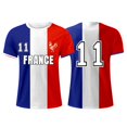 thumbnail image 4 of YDLCAFD Men's Spring And Summer Fashion French Flag Print Short T Casual Comfortable Short Sleeve, 4 of 4