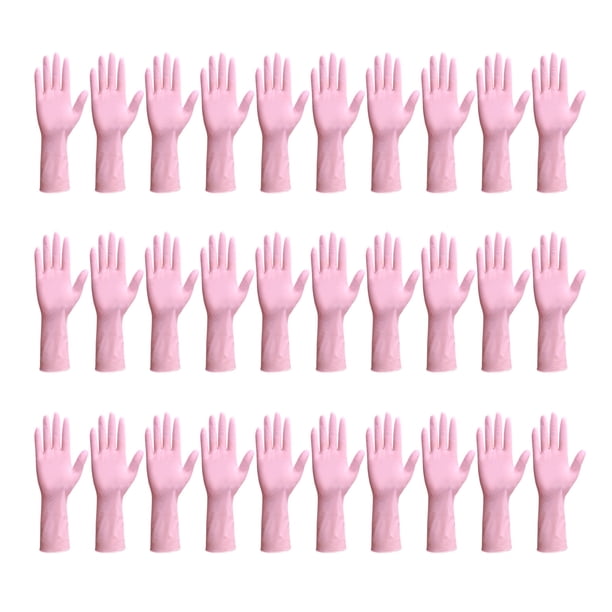 30 guantes desechables resistentes a los arañazos, impermeables, suaves, reutilizables y para lavar platos.