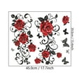 thumbnail image 3 of LSLJS Stickers - Valentines Red Roses Flowers & Butterflies Sticker Valentines Day Wall Decals for Girls Wedding Room Bedroom Backdrop Decorations, 3 of 6