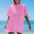 thumbnail image 4 of LINGLANG Womens Summer Tops Loose Fit T Shirt Beach Oversized Graphic Tees Baggy Shirts Summer Tops Tshirts Shirts, 4 of 6