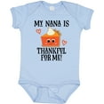 thumbnail image 3 of Inktastic Thanksgiving Nana Thankful for Me Boys or Girls Baby Bodysuit, 3 of 5