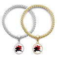 thumbnail image 1 of Japan Sakura Outline Asia Lover Bracelet Bangle Pendant Jewelry Couple Chain, 1 of 3