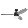 thumbnail image 2 of Westinghouse Lighting 7305200 48 in. Drake 3-Blade Gun Metal Indoor Ceiling Fan & Dimmable LED Light Fixture with Opal Frosted Glass & Remote Control Included, Weathered Oak, 2 of 5