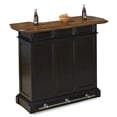 thumbnail image 4 of Homestyles Americana Black Wood Bar with Drawer and Wine Glass Storage, 4 of 10