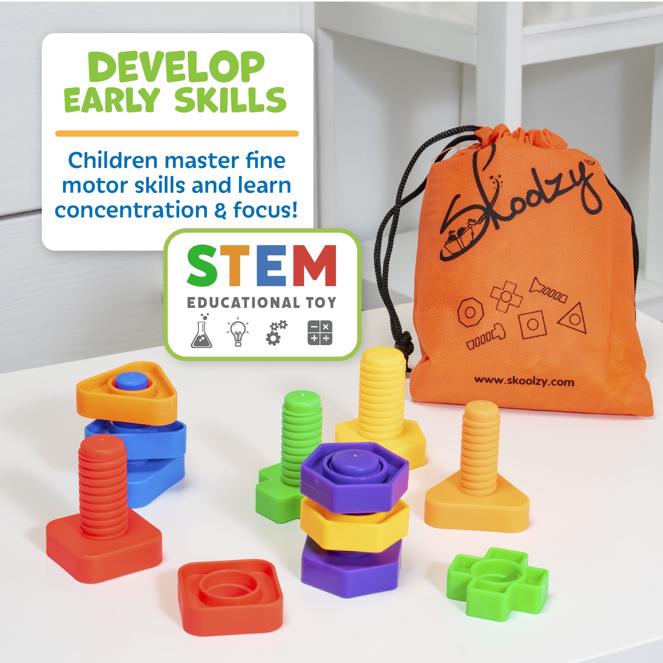 Nuts and bolts sales toys for toddlers