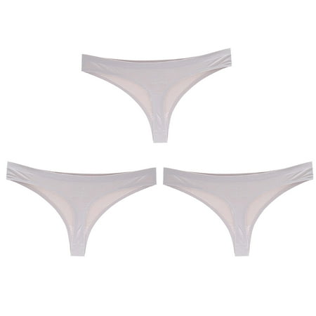 

DECILRO Lingerie for Women Women s TrendsBasic Elastic Comfortable Sexy Solid Color Underwear Gray XL