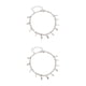 thumbnail image 1 of Tobillera Sonducket con cuentas redondas hoja plata 2piezas, 1 of 5