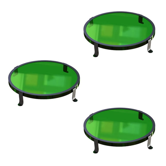 GOODSMANN Filtre Couleur 3 Pcs Lentilles Transparentes 2 Pouces Lentille de Correction pour Ampoules MR16 Basse Tension Éclairage Paysager Extérieur 3520 (Vert)