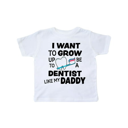 

Inktastic I Want To Grow up To Be a Dentist Like My Daddy Gift Toddler Boy or Toddler Girl T-Shirt