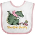 thumbnail image 3 of Inktastic Funny Tea Rex Party Boys or Girls Baby Bib, 3 of 4