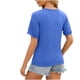 thumbnail image 3 of Fiudx Tops para Mujer Tops con Estampado de Moda para Mujer, Blusa de Manga Corta, Camisetas Divertidas con Cuello Redondo, 3 of 6