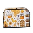 thumbnail image 2 of Lsque Honey Bee Set Print 2 Slice Toaster Cover , Kitchen Appliance Dustproof Protector , Toaster Protector Dustproof Kitchen Appliance Cover, 2 of 7