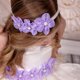 thumbnail image 4 of Cinta para el pelo Chica princesa Flor Diadema Moda Bebé Floral Banda para el cabello Fotografía Elástica Sombreros Abody Cinta para el pelo, 4 of 7