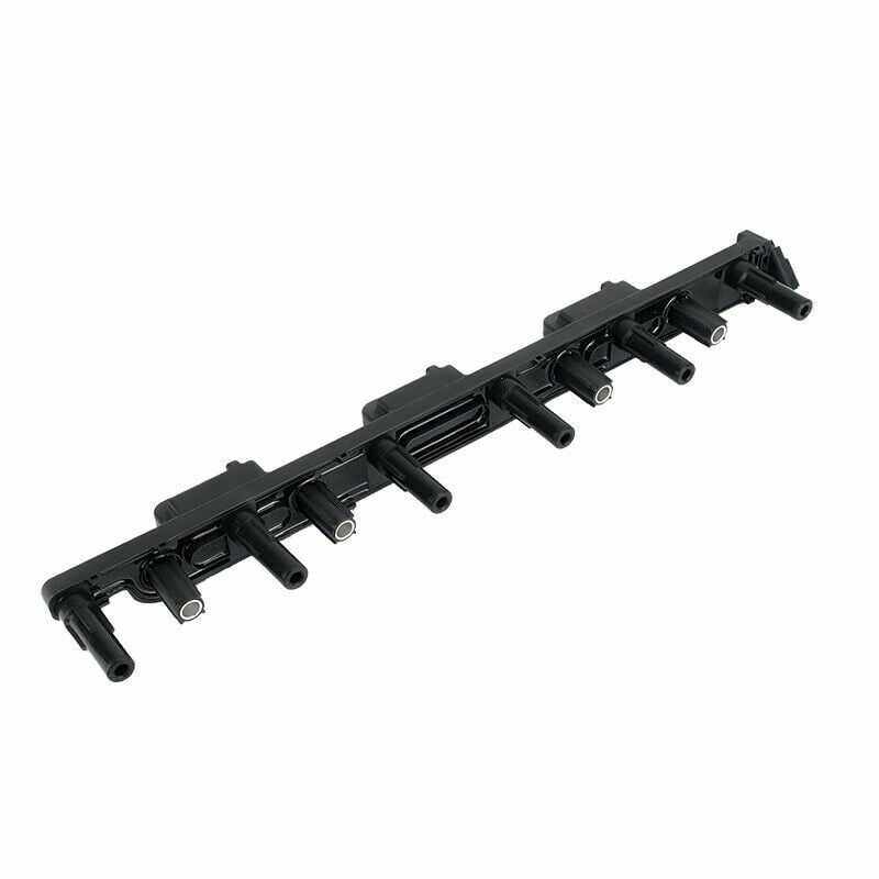 UF296 Ignition Coil Pack and 6PCS Iridium Spark Plugs for 2000-2004 Jeep Grand Cherokee 2000-2006 Wrangler TJ 4.0L L6 Replaces 56041476AA, 56041476AB