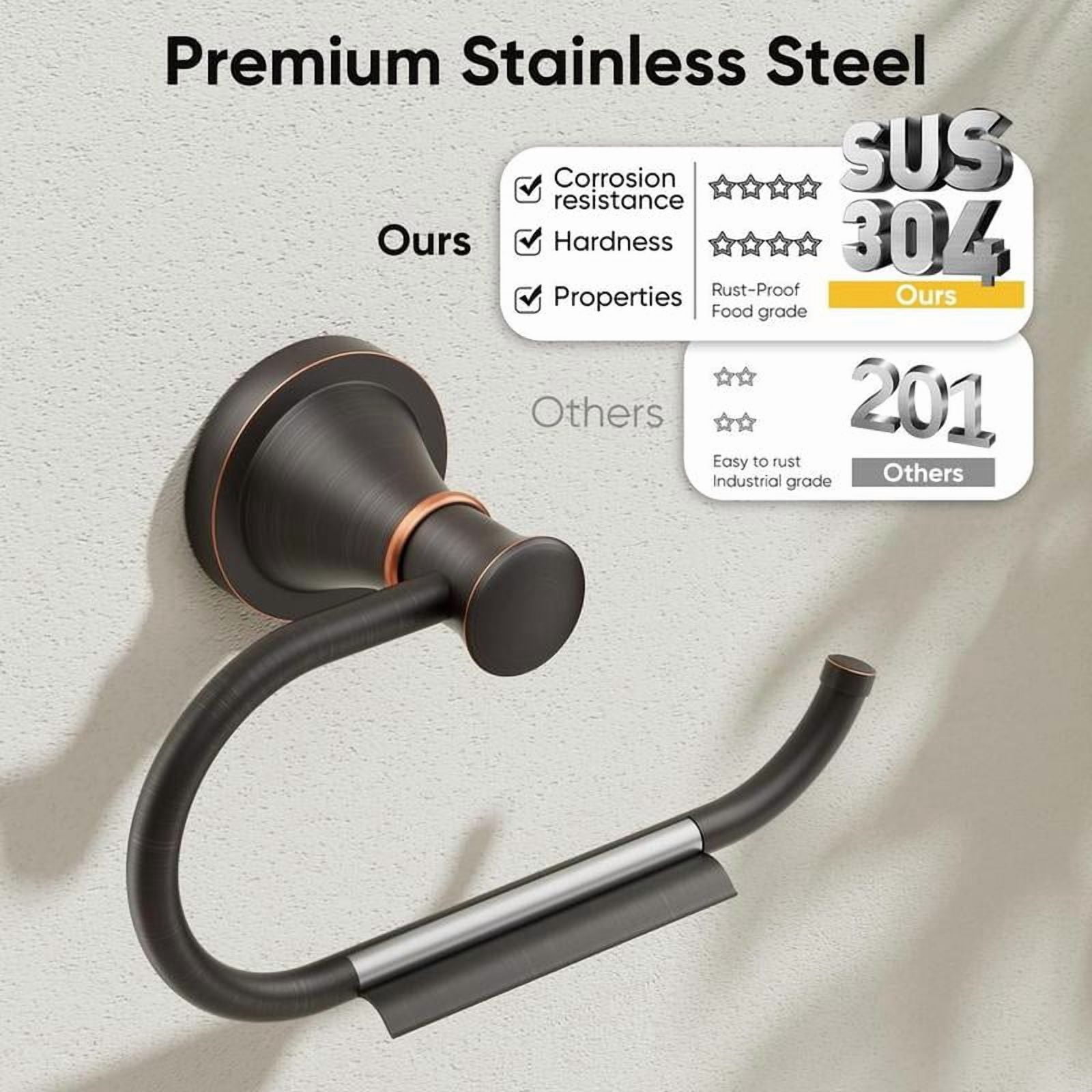 Oil Rubbed Bronze Toilet Tissue Paper Holder Oil Rubbed Bronze Bathroom Accessories Toilet roll Paper Hanger, Wall Mounted, Rustproof