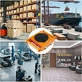 thumbnail image 5 of Pinypikaka 4PCS Machinery Skates, 8T 12T Machinery Dolly, 4 Wheels Heavy Duty Machine Moving Skates with 360° Rotation Disc for Moving Equipment, Orange, 5 of 6