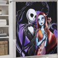 thumbnail image 3 of The Nightmare Before Christmas Rideau de Douche Décoratif Rideau de Bain Imperméable en Polyester avec 12 Crochets, 3 of 7