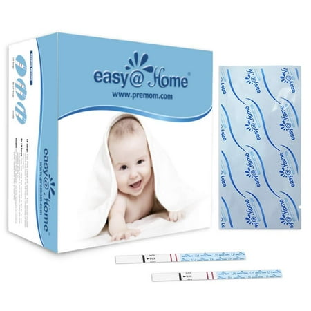 Easy@Home Ovulation Test Predictor Kit : Accurate Fertility Test for Women (Width of 5mm), Fertility Monitor Test Strips, 50 LH Strips