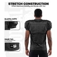thumbnail image 3 of Exxact Sports Men’s Football Practice Jersey - Pro-Style, Lightweight & Breathable Mesh Football Jersey For Men (Black, Adult S / M), 3 of 7