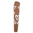 thumbnail image 2 of KOMOO Women Fashion Heart Shaped Printed Jeans Loose High Waist Pants Casual Straight Pants, 2 of 4