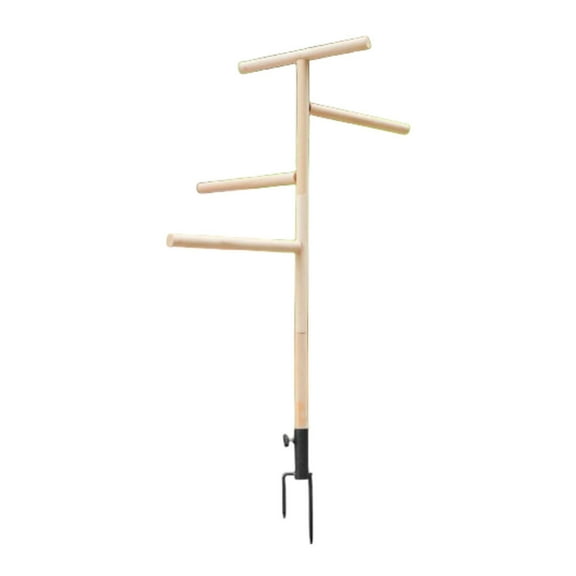 Poultry Playground Toy Chicken Coop Accessories Bird Perch Sturdy Metal Ground Plug for Farm Roosters and Chicks