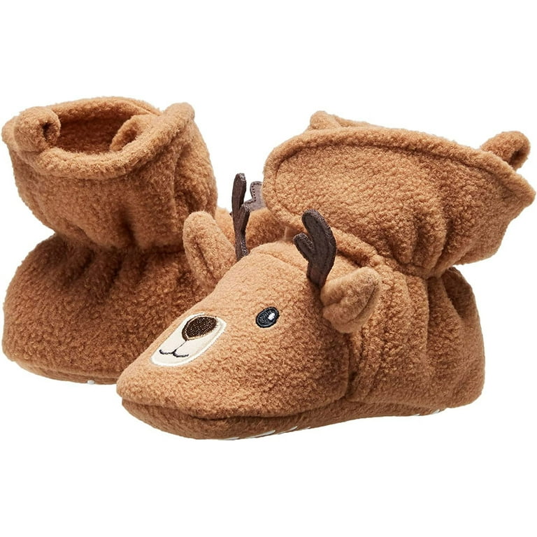 Scarpine In Pile Hudson Baby Unisex Con Fondo Antiscivolo, Renna Per Bambina, Taglia 0-6 Mesi - 5