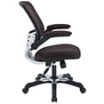 thumbnail image 3 of Modway Mesh Back and Seat Office Chair with, Flip-Up Arms in Brown, 3 of 5