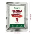 thumbnail image 3 of FREEGRIN Natural Pure Red Henna Hair Powder, Ammonia Free Plant Based Hair Color, Vibrant Red Tone for Daily Hair Styling(2 Pack, 200g Total), 3 of 10