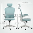 thumbnail image 2 of Light Green Mesh Office Chair with 4D Lumbar Support & Adjustable Headrest – Ergonomic Computer Desk Chair for Home & Office Use, 47.2" H, 2 of 7