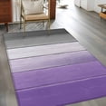thumbnail image 3 of Rectangle Area Rug 4x6ft, Purple Plank Retro Farm Wood Board Non-Shedding Washable Area Rug, Gray Gradient Wood Grain Non Slip Low-Profile Rugs for Living Room, Bedroom Dining Room, 3 of 9