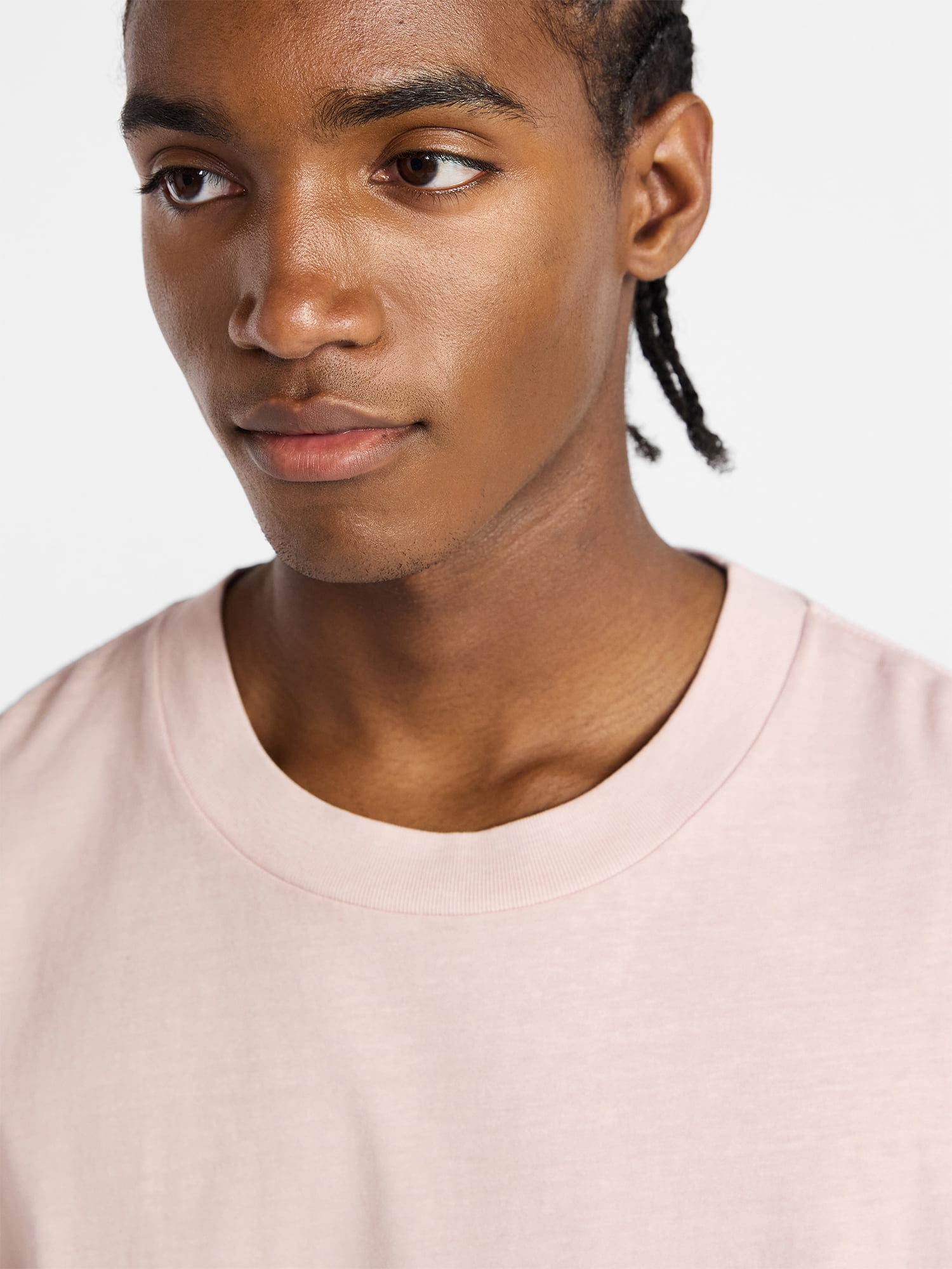 No Boundaries Men's Oversized Boxy Tee with Short Sleeves, XS-4XLT