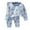 Rc-Sky Blue4, variant on Youmylove Kids Baby Boys Girls Striped Patchwork Long Sleeve Blouse Tops Cotton Elastic Waist Pants Trousers Sleepwear Pajamas Outfit Set 2Pcs Clothes Boys 2 Piece Outfit