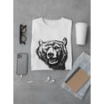 thumbnail image 3 of Evil Grizzly Bear Ink Style T-Shirt Men -Image by Shutterstock, Male Medium, 3 of 4