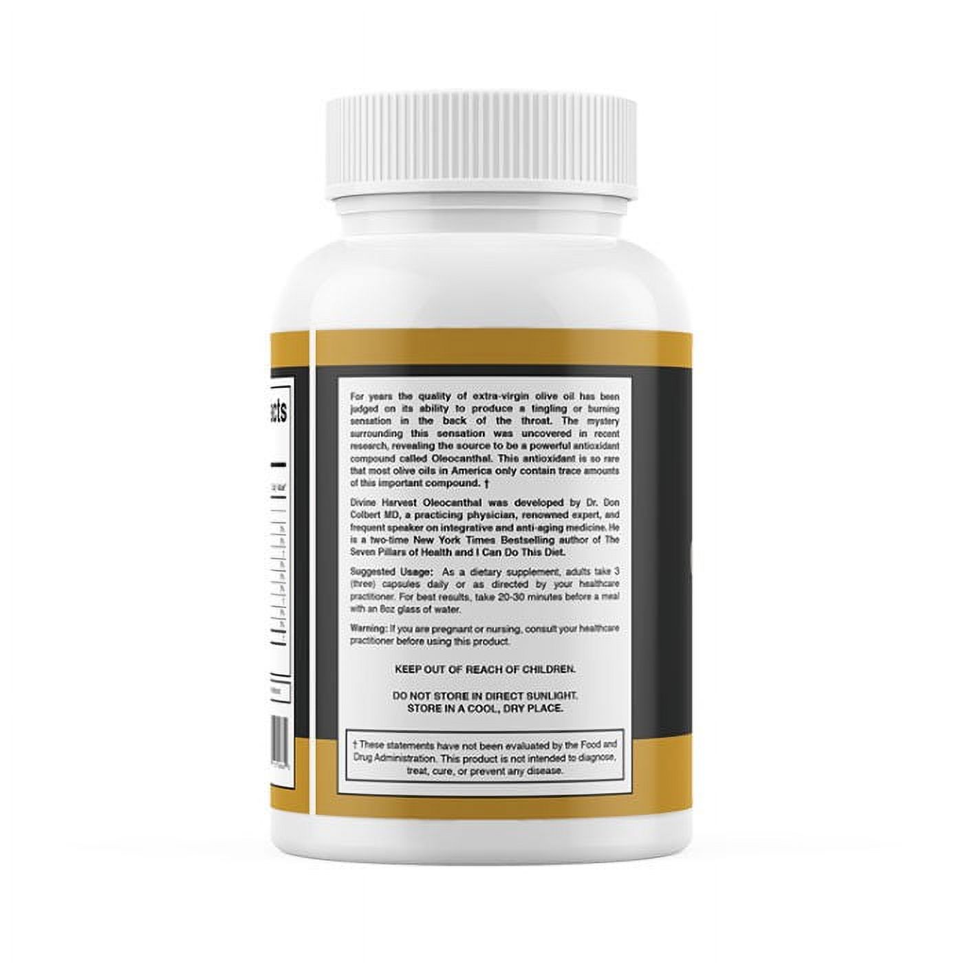 Dr. Colbert's Oleocanthal | Powerful Antioxidant Concentrated from High-Phenolic Extra Virgin Olive Oil |