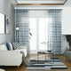 thumbnail image 2 of Cortina semitransparente para ventana, cortina de gasa para ventana, divisor de habitación para balcón de dormitorio, 100x250 cm, azul, 2 piezas sidaley LF0161-02B*2, 2 of 7