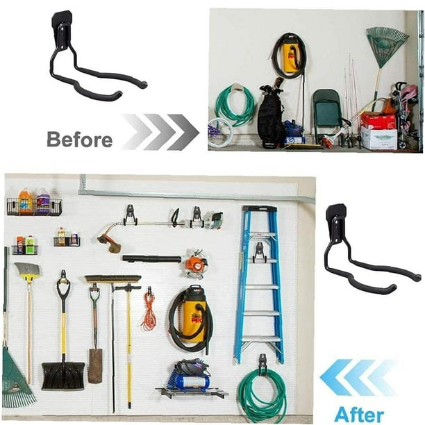 Attoe Garden Power Tool Hanger Weed Eater Rack String Trimmer Hanger Wall Mounted Hanging Hook Industrial Level Professional