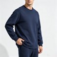 thumbnail image 5 of Mfakffe Mens Long Sleeve T Shirts Crew Neck Casual Basic Pullover Shirt Casual Basic Tee Soft Breathable Lightweight Tops, 5 of 5