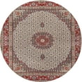 thumbnail image 1 of Ahgly Company Indoor Round Traditional Tan Brown Medallion Area Rugs, 3' Round, 1 of 6