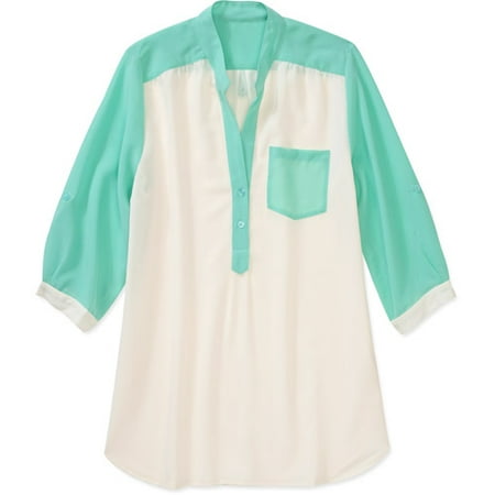 Brooke Leigh Women's Half Button-up 3/4