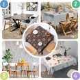 thumbnail image 4 of Pioneer Flower Floral Print Pattern Square Tablecloth, Waterproof Wipeable Spillproof Washable Table Cover for Home Kitchen Party Decor, 52"x52", 4 of 6