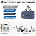 thumbnail image 5 of United Airline Personal Item Travel Under seat 17 x 10 x 9 Perfect Fit For Most Airlines, 5 of 7