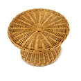 thumbnail image 3 of 12" Rattan Display Fruit Basket Dessert Cake Stand Bread Hand Woven Decor Handmade Handcrafted Serving Kitchen Countertop Centerpiece Round Wicker, 3 of 3