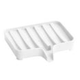 thumbnail image 2 of WGIFT Bath Foam Storage Box PP Sponge Drain Tray Holder Wheat Bathroom Toilet Kitchen Rack, White, 2 of 9